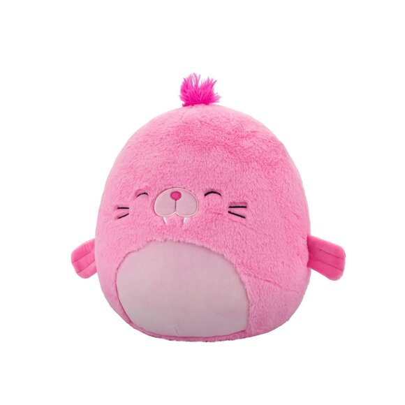 Squishmallows FuzzAMallow Official 12 inch Pepper the Pink Walrus- NWT - Picture 4 of 4
